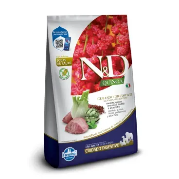 Racao N-D Quinoa Caes Adultos Digestion Cordeiro 1